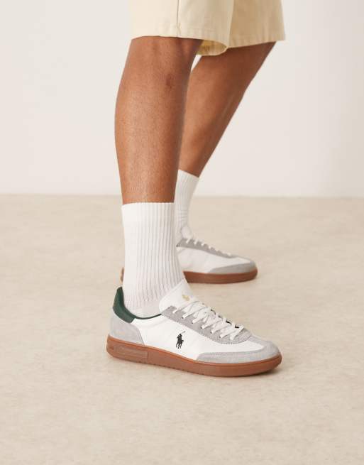 Polo Ralph Lauren – Buty sportowe w kolorze szaro-zielono-białym