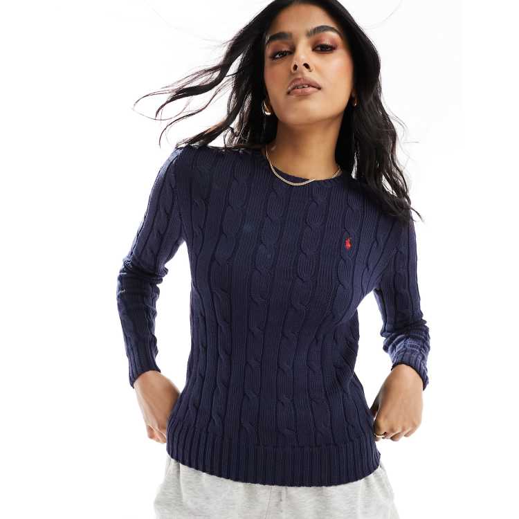 Ralph lauren cable hot sale knit sweater women