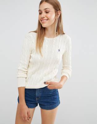 cream ralph lauren jumper womens