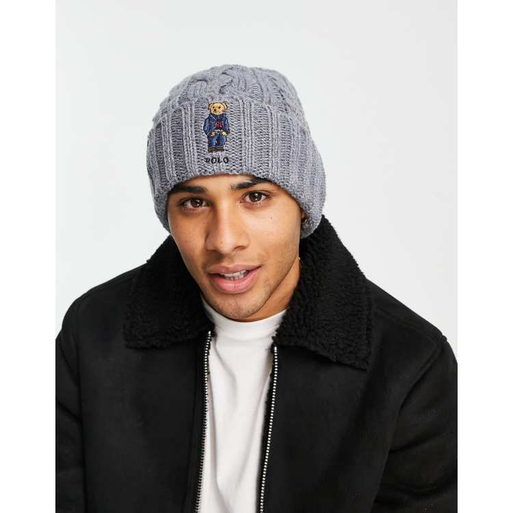 Polo ralph lauren beanie hot sale bear