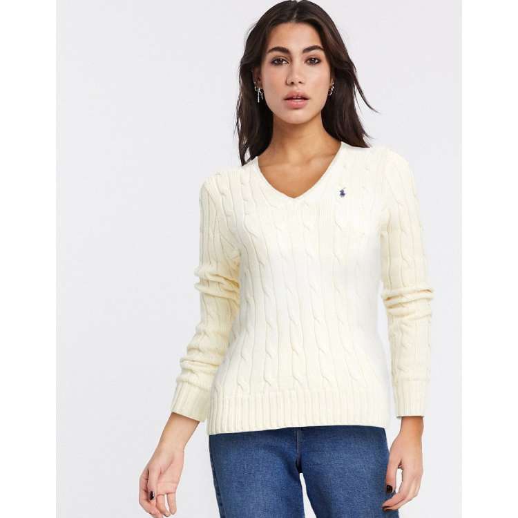 ralph lauren women's v neck long sleeve