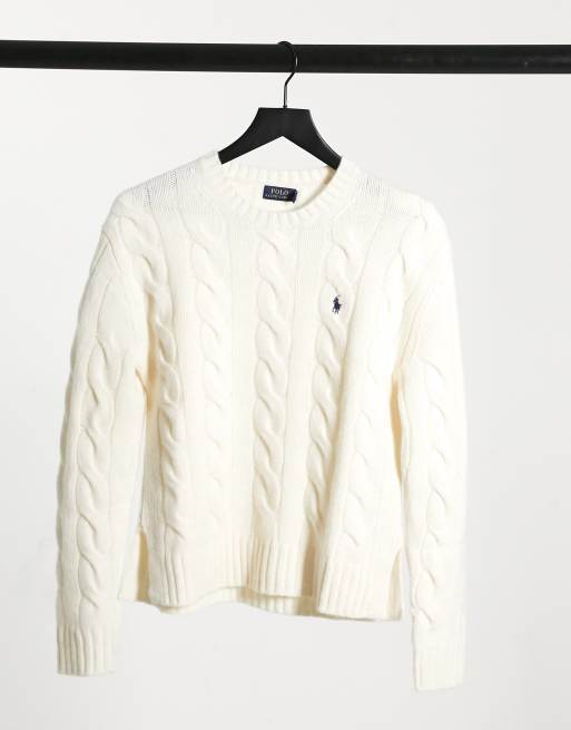 Cream ralph lauren on sale sweater