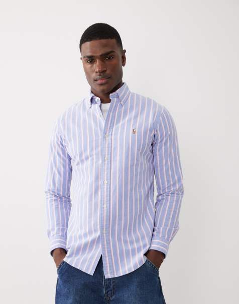 Polo Ralph Lauren - Camicia a maniche lunghe blu con logo - view 1