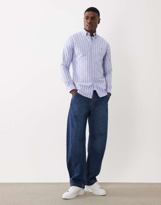 Polo Ralph Lauren - Camicia a maniche lunghe blu con logo , 2 di 5