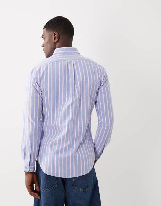 Polo Ralph Lauren - Camicia a maniche lunghe blu con logo , 5 di 5