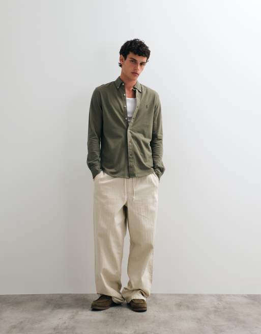 Polo Ralph Lauren - Camicia a maniche lunghe verde scuro con bottoni, 2 di 5