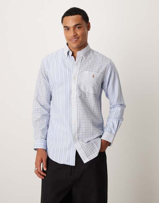Polo Ralph Lauren - Camicia a quadri e a righe multicolore a maniche lunghe