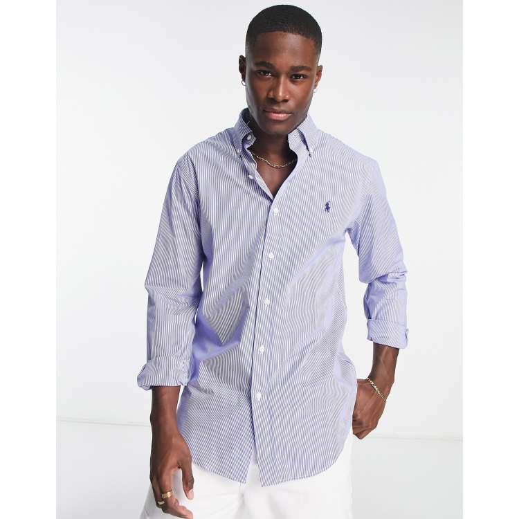 Camicia blu ralph lauren sale