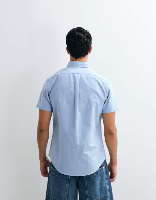 Polo Ralph Lauren camicia Oxford classic custom fit blu, 3 di 5