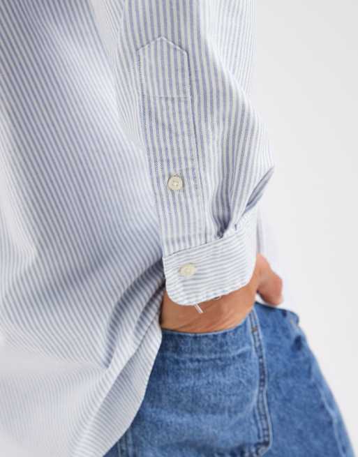 Polo Ralph Lauren - Camicia Oxford custom fit azzurro a righe, 3 di 5