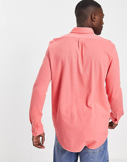 sconto 77% Rosso L Polo Ralph Lauren Camicia MODA UOMO Camicie & T-shirt Custom fit 