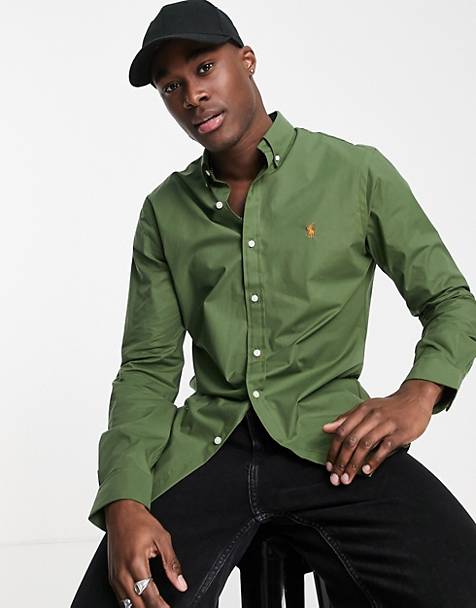 MODA UOMO Camicie & T-shirt Tailored fit sconto 71% Verde L Cortefiel Camicia 