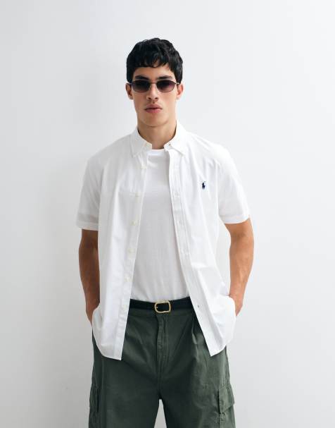 Polo Ralph Lauren - Camicia sportiva a maniche corte custom fit bianca - view 1