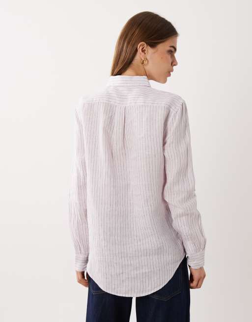 Polo Ralph Lauren - Camicia sportiva a maniche lunghe rosa chiaro, 4 di 4