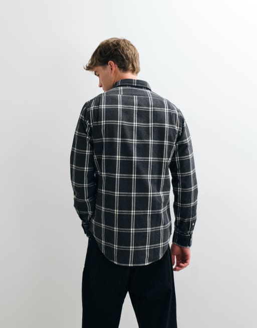Polo Ralph Lauren camicia sportiva con logo icon e maxi quadri in grigio e navy, 3 di 5