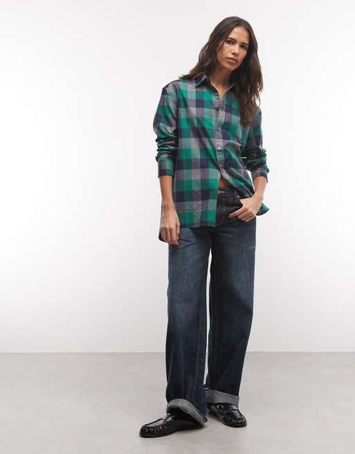 Polo Ralph Lauren camicia tartan blu navy e verde, 2 di 4