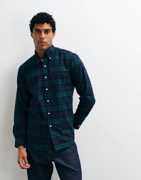 Polo Ralph Lauren - camisa oxford clásica sport en azul marino y verde - view 1