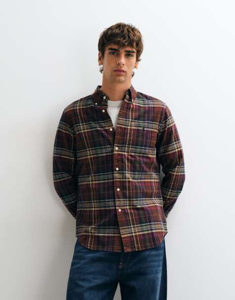 Polo Ralph Lauren - camisa oxford clásica sport en marrón y verde - view 1