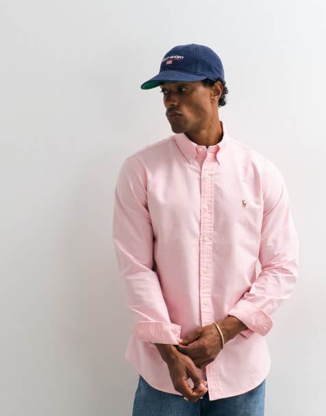 Polo Ralph Lauren - camisa oxford custom fit en rosa claro - view 1