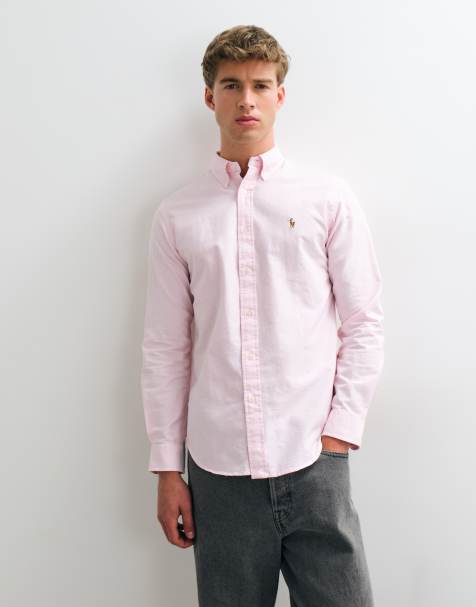 Polo Ralph Lauren - camisa oxford sport custom fit en rosa claro - view 1