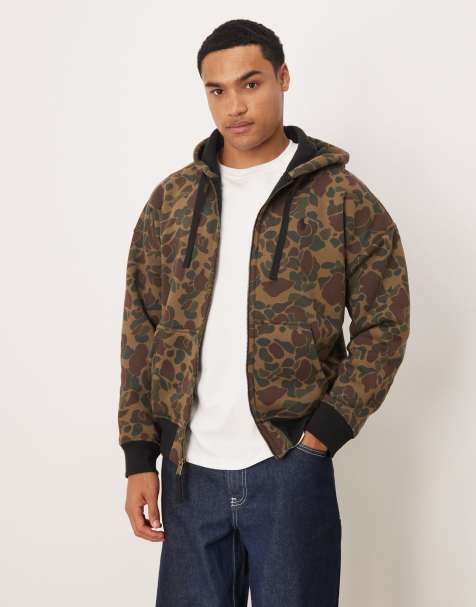Polo Ralph Lauren camo zip hoodie in khaki - view 1