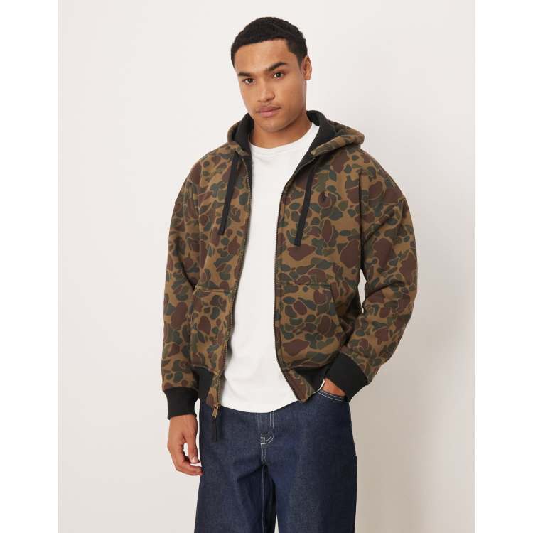 Polo Ralph Lauren camo zip hoodie in khaki | ASOS