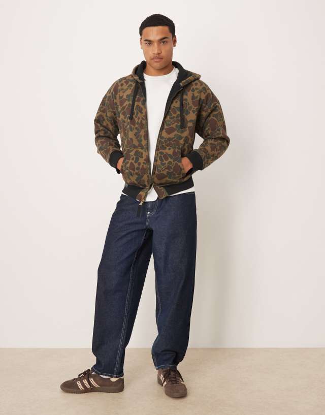 Polo Ralph Lauren camo zip hoodie in khaki | ASOS