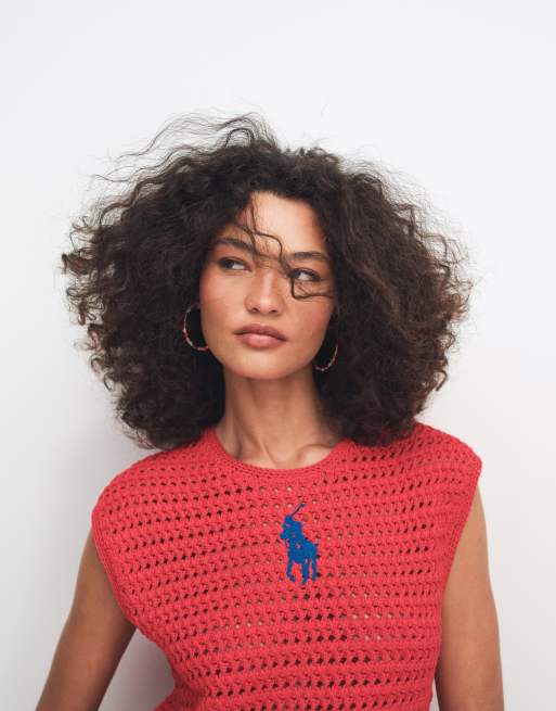 Polo Ralph Lauren - Canotta in maglia rossa, 3 di 7