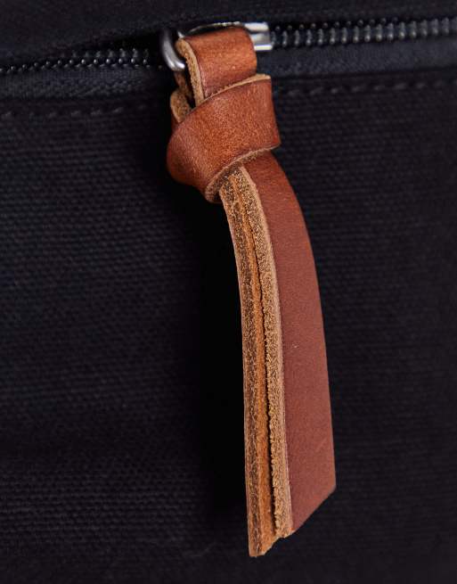 Polo Ralph Lauren canvas bum bag in black with pony logo, 3 of 4