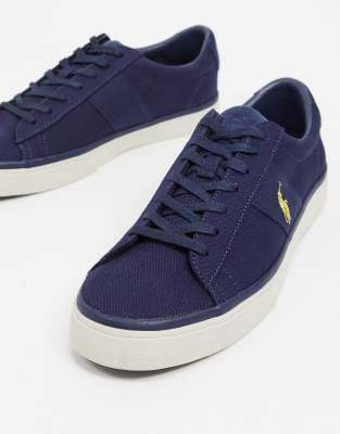 ralph lauren sayer canvas trainer