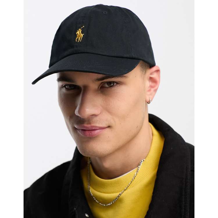 Ralph lauren cap black 2024 gold