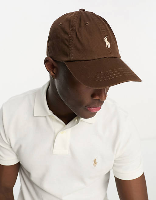 Polo Ralph Lauren cap in brown with pony logo | ASOS