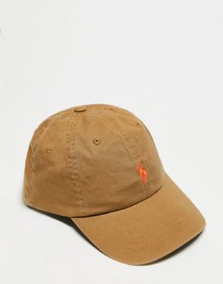Polo Ralph Lauren cap in dark tan with small logo - ASOS Price Checker