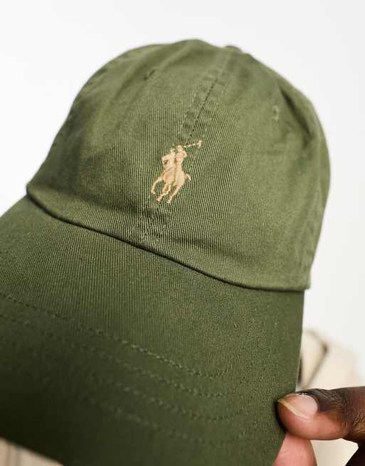 Polo Ralph Lauren cap in olive green with logo