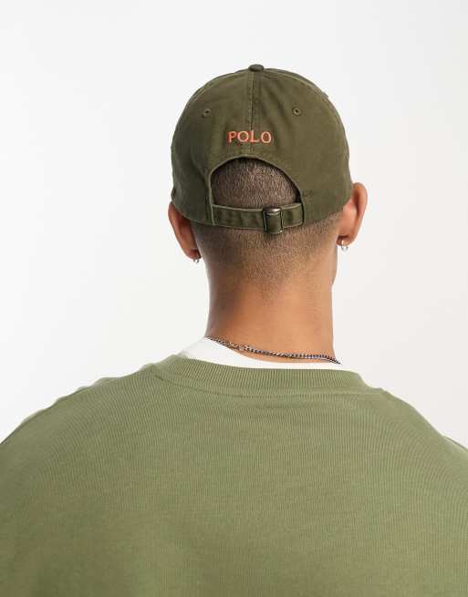 Olive store suede cap