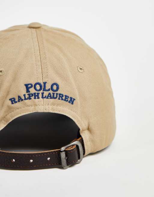 Polo Ralph Lauren cap in tan with bear logo