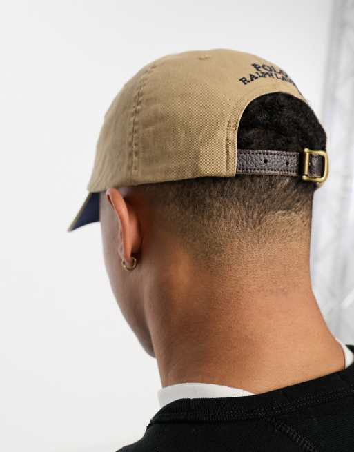 Polo Ralph Lauren cap in tan with bear logo | ASOS