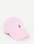 [Polo Ralph Lauren] Polo Ralph Lauren cap in with pony logo in pink One Size Pink