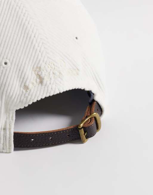 Polo Ralph Lauren Cap mit Icon-Logo aus Stretch-Cord in Wollweiß, 3 von 3