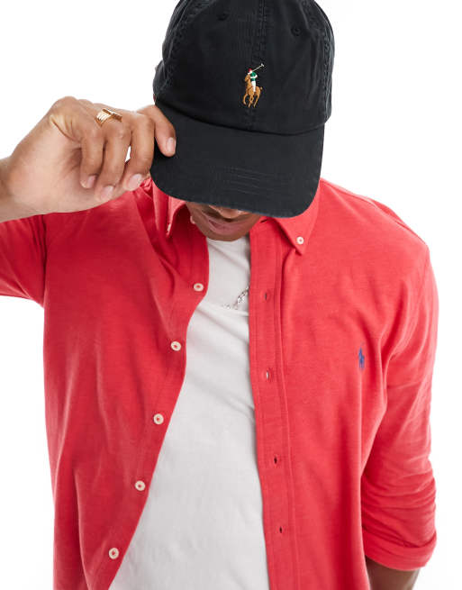 Polo Ralph Lauren cap with logo in black ASOS