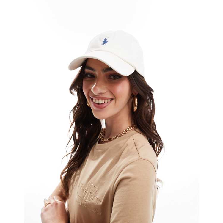 Polo Ralph Lauren cap with logo in cream ASOS