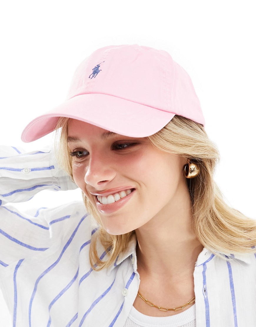 Polo Ralph Lauren cap with logo in pink