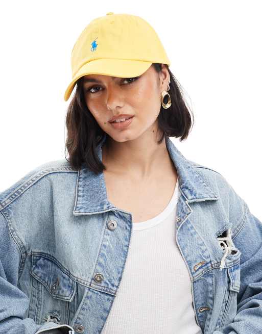 Polo Ralph Lauren cap with logo in yellow ASOS