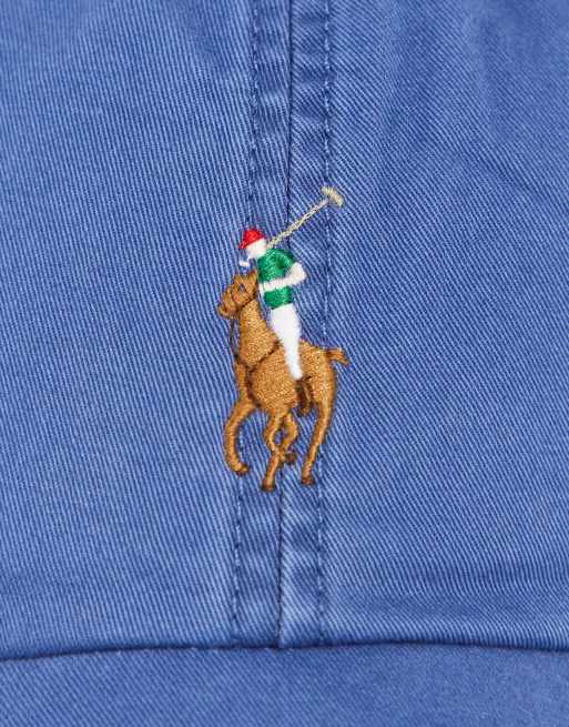 Polo Ralph Lauren cap with multi pony logo in blue