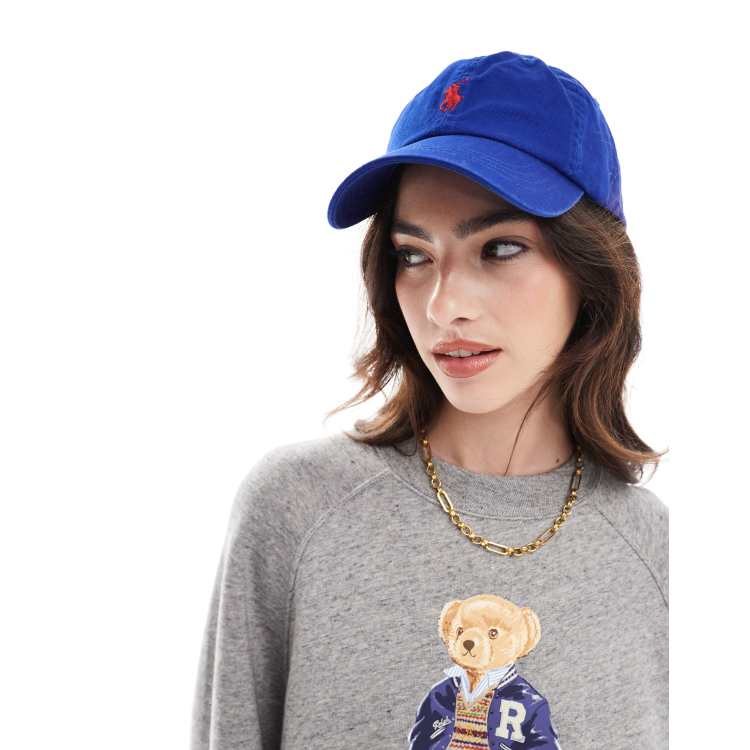 Polo Ralph Lauren cap with pony logo in bright blue | ASOS display picture 1