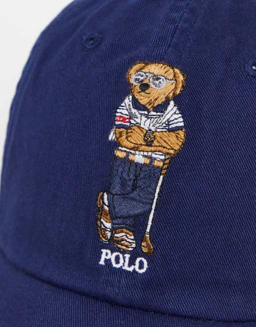 Polo Ralph Lauren - Cappellino blu con logo con orsetto, 3 di 4