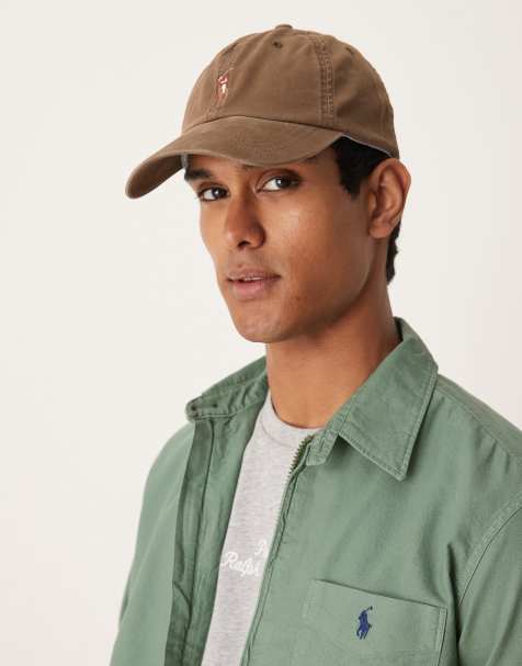 Polo Ralph Lauren - Cappellino con visiera e logo multiplo in twill elasticizzato marrone - view 1