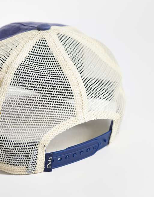 Polo Ralph Lauren - Cappello con visiera blu navy chiaro con grafica, 2 di 3