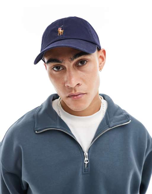 Polo Ralph Lauren - Cappello con visiera blu navy con logo a icona multicolore, 2 di 4