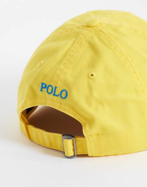 Polo Ralph Lauren - Cappello con visiera giallo con logo, 2 di 3